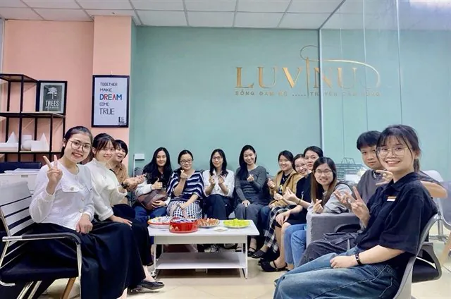 Không khí lớp học cắt may – thiết kế thời trang tại Luvinus