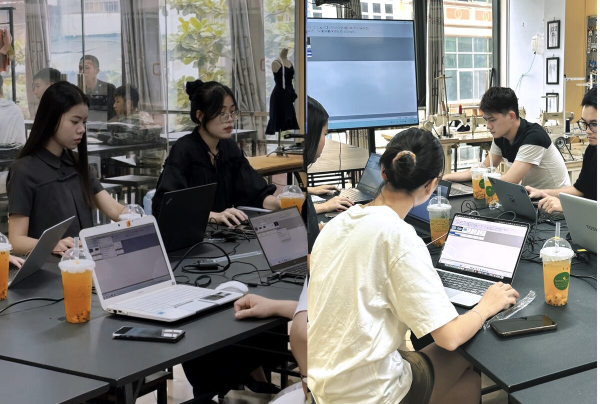 Học viên Luvinus trong giờ học Optitex