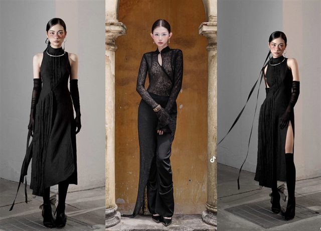 Bộ sưu tập trang phục tông đen phong cách high-fashion của học viên Luvinus