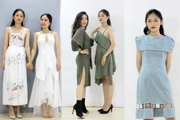 Các mẫu đầm thiết kế do học viên Luvinus may hoàn thiện