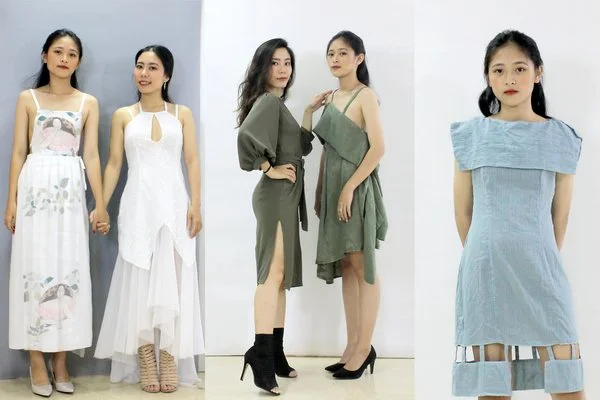 Các mẫu đầm thiết kế do học viên Luvinus may hoàn thiện