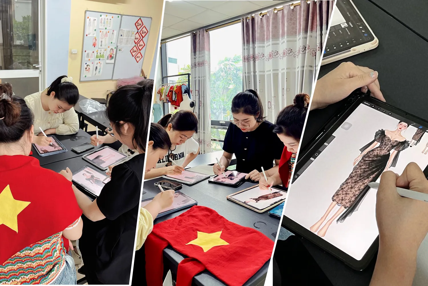 Lớp học vẽ phác thảo thời trang trên iPad bằng Procreate tại Luvinus