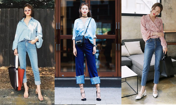15+ Cách Phối Quần Jeans Với Áo Sơ Mi Đơn Giản - Trẻ Trung