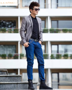 Cách mặc vest nam với quần jean