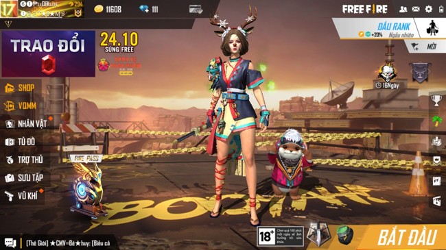 cach phoi do nu trong free fire