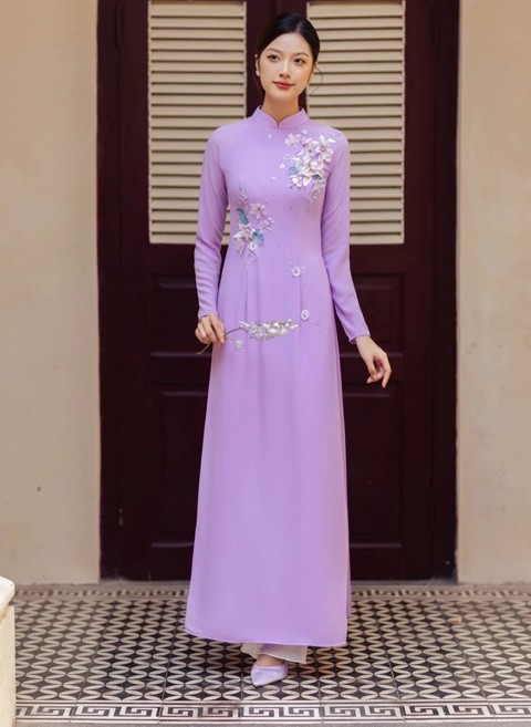 vai may ao dai