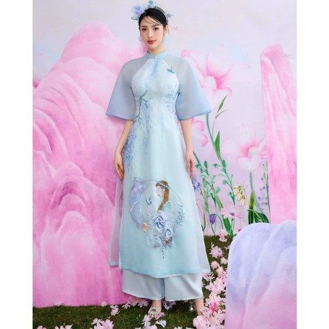 vai may ao dai